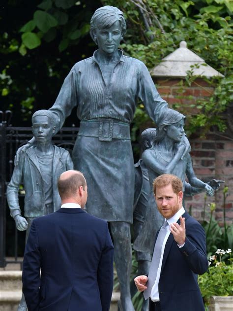 Prince William and Prince Harry unveil Princess Diana statue at ...