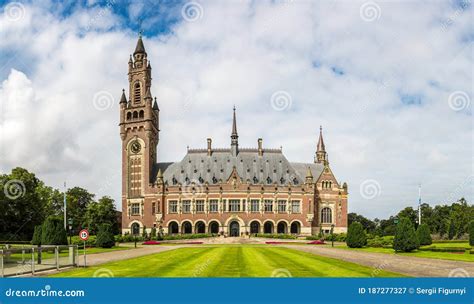 Peace Palace in Hague stock image. Image of organisation - 187277327