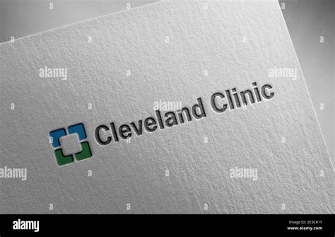 cleveland clinic logo paper texture illustration Stock Photo - Alamy