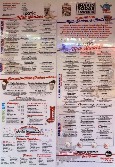 Online Menu of Nifty Fiftys Restaurant, Folsom, Pennsylvania, 19033 - Zmenu