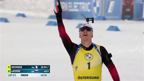 Biathlon World Cup highlights - Simon Desthieux wins mass start race in Ostersund - Biathlon ...