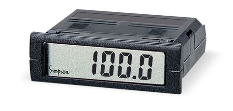 SIMPSON ELECTRIC Digital Panel Meter, DC Voltage - 1X345|M235-0-2-13-0 - Grainger