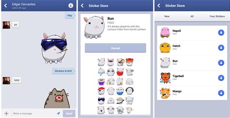 Facebook Messenger update brings cutesy stickers to messaging app