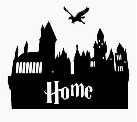 Harry Potter Castle Silhouette , Free Transparent Clipart - ClipartKey