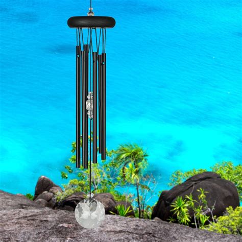 Crystal Meditation Chime - Black by Woodstock Chimes