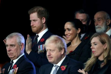 Royal feud: Remembrance Day reunion sees Meghan and Harry sat away from ...