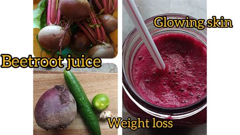 HOW TO MAKE BEETROOT JUICE/Healthy juice for glowing skin/Weight loss ...