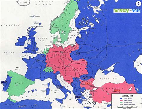 Europe World War1 Map 1914