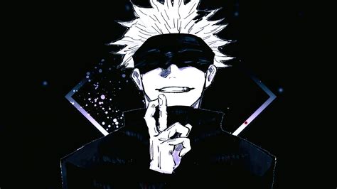 Download Blindfold White Hair Satoru Gojo Anime Jujutsu Kaisen Art