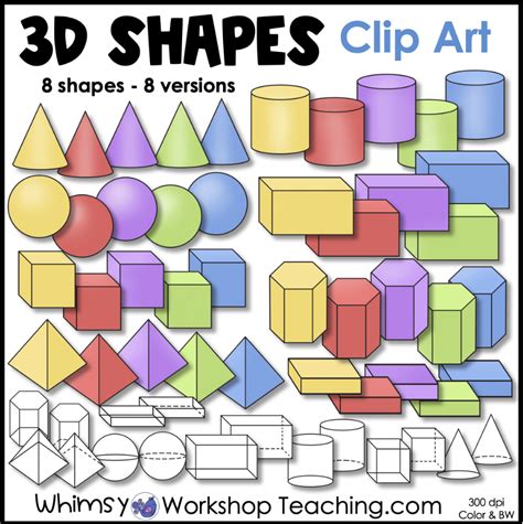 clip-art-clipart-black-white-color-images-math-geometry-3d-shapes ...