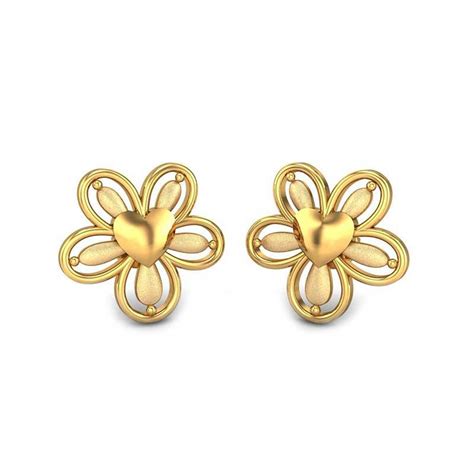 Latest Small Gold Earrings Designs | Buy 22k Gold Earrings - Kalyan