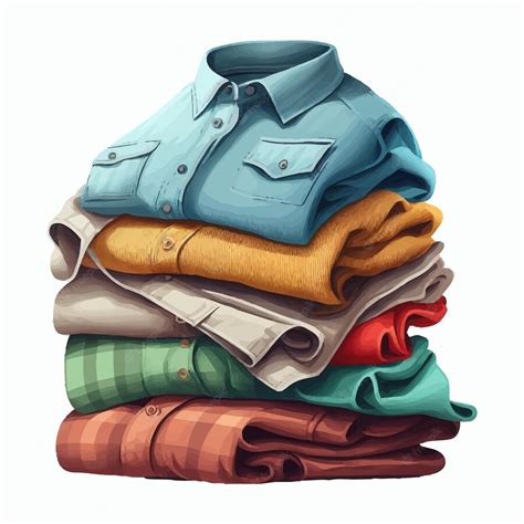 Premium Vector | Pile clothes isolated on background cartoon vector ...