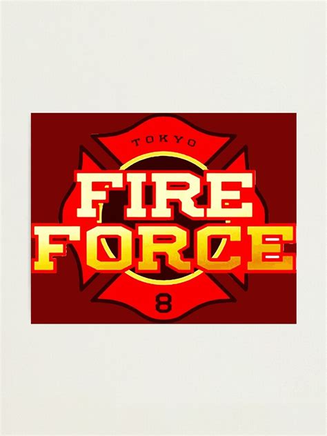 "fire force logo" Photographic Print by jonesbradly | Redbubble