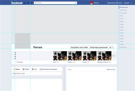 Facebook Timeline Template Blank