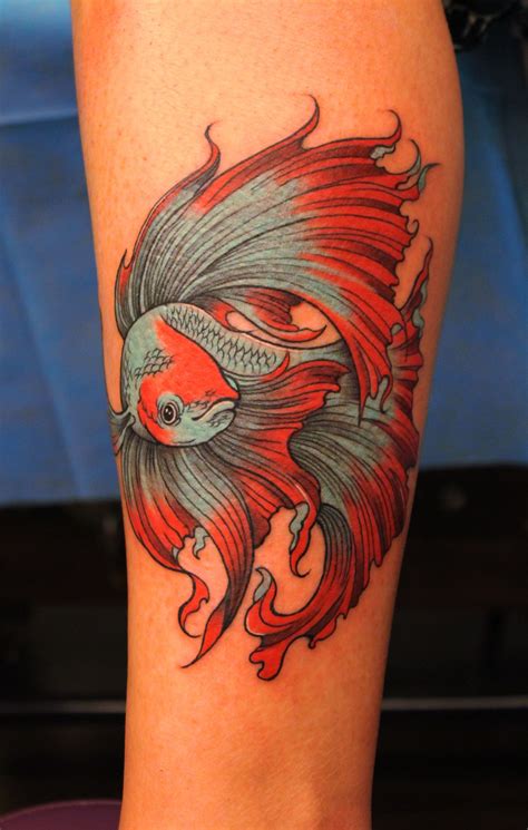 Betta fish sold. | Betta fish tattoo, Betta tattoo, Goldfish tattoo