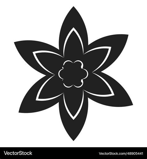 Lily flower icon Royalty Free Vector Image - VectorStock