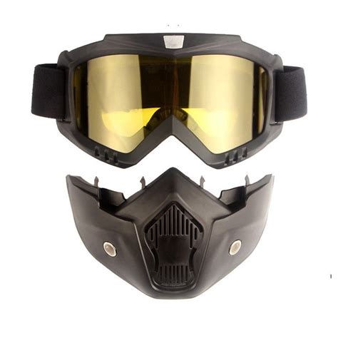 Tactical Full Face Goggles Mask Gel Blaster Paintball Protective ...