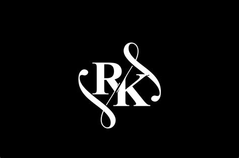 RK Monogram logo Design V6 By Vectorseller | TheHungryJPEG