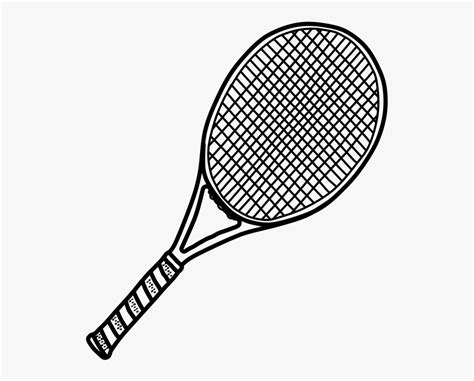 Tennis Racket, Black And White - Tennis Racket , Free Transparent ...