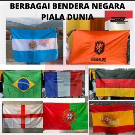 Jual Bendera piala dunia ukuran sedang 120x80cm | Shopee Indonesia