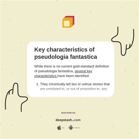 Key characteristics of pseudologia fantastica - Deepstash