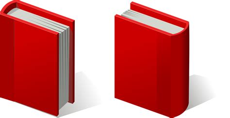 Clipart - pair of red books