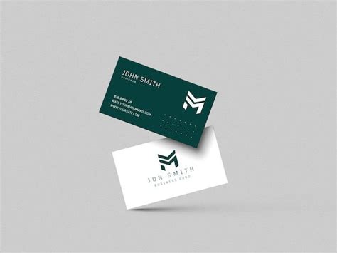 Premium PSD | Business card mockup | Branding, Mockup, Viso