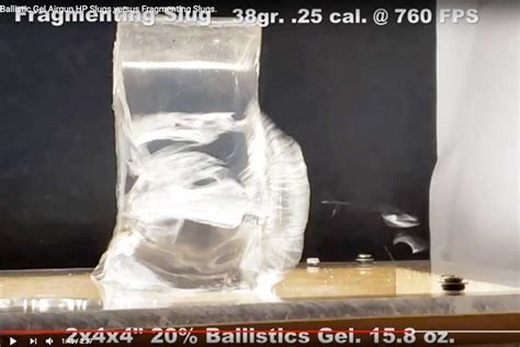 Fragmenting Slugs In Ballistic Gel Video. Wow! - Hard Air Magazine