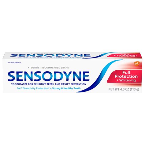 Sensodyne Full Protection Fluoride Toothpaste for Sensitive Teeth, 4 Oz ...