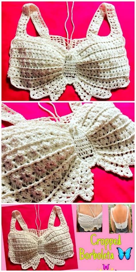 Current Style Crochet Butterfly Tops Patterns Present Fashion