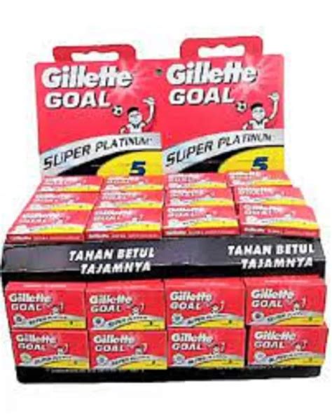 Silet goal platinum isi 5 silet per pack. Harga per pack kecil | Lazada ...