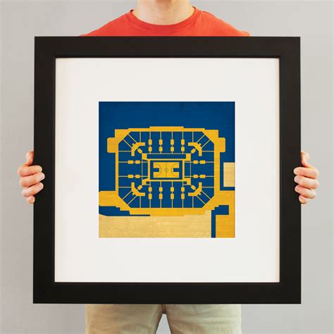 Haas Pavilion Map Art by City Prints - The Map Shop