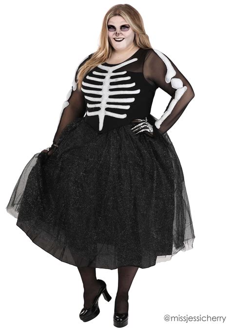 Women's Skeleton Beauty Plus Size Costume 1X 2X 3X 4X