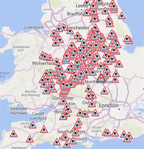 Mapped: UK hit by more than 600 flood warnings and alerts after Storm Henk downpours