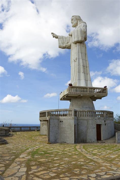 Nicaragua. San Juan Del Sur. the Statue of Christ. Stock Image - Image ...