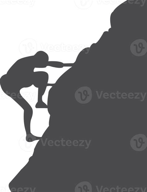 Climber mountain silhouette 22110248 PNG