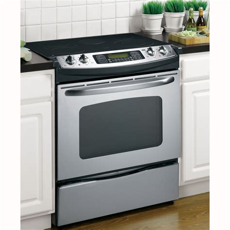 GE Appliances JSP46SPSS 30" Slide-In Electric Range w/Convection ...