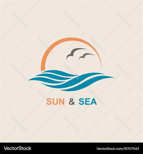 Ocean logo design Royalty Free Vector Image - VectorStock