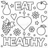 Healthy Foods Coloring Pages For Preschoolers sketch template