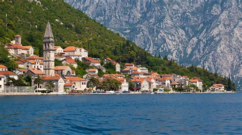 Photos Montenegro Perast Kotor bay Sea Coast Houses Cities 1920x1080