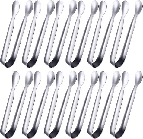 ABOAT 12 Pack Mini Tongs Sugar Tongs Ice Tongs Stainless Steel Small ...