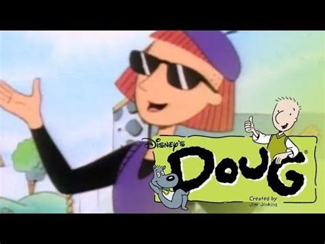 a cartoon character holding up a sign with the word dojg written on it