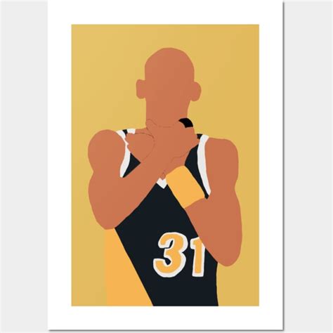 Reggie Miller Choke Sign - Reggie Miller - Posters and Art Prints ...