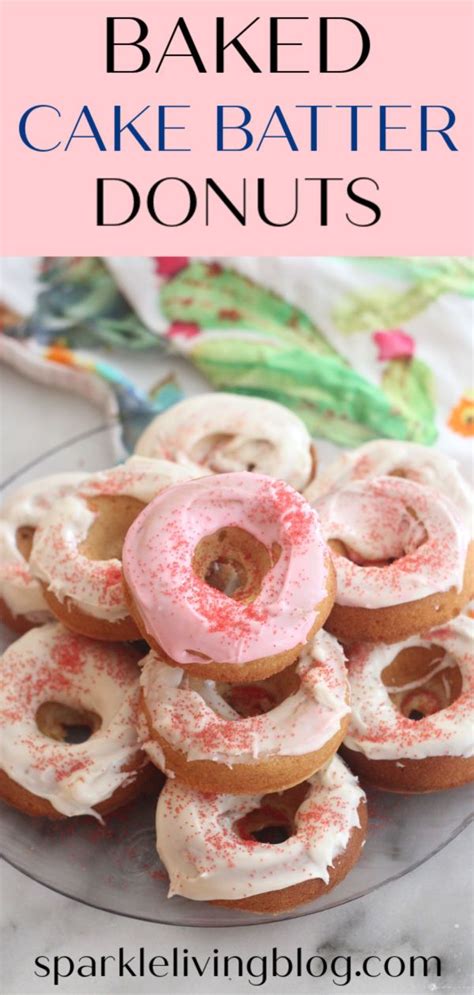 Cake Batter Flavored Baked Donuts * sparkle living blog | Twist donut ...