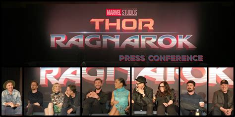 Thor: Ragnarok Full Cast Interview - press conference with entire cast