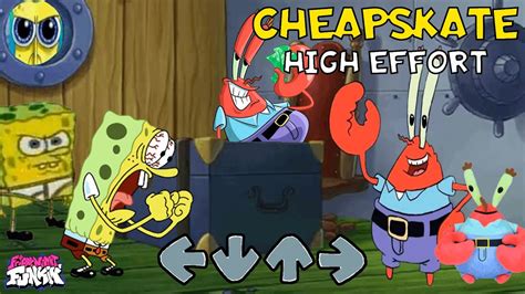 FNF: CHEAPSKATE [High Effort] // Mr. Krabs VS Spongebob [Botplay] Friday Night Funkin' - YouTube