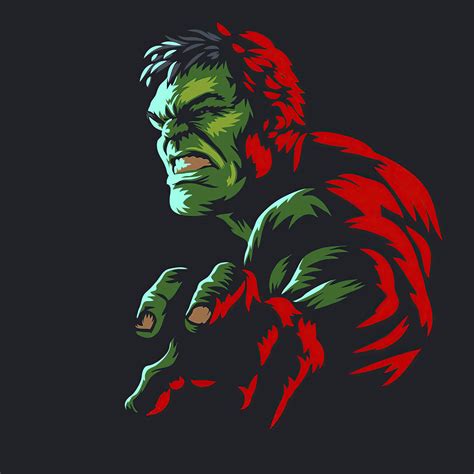 2048x2048 Hulk Minimal Art 4k Ipad Air HD 4k Wallpapers, Images, Backgrounds, Photos and Pictures