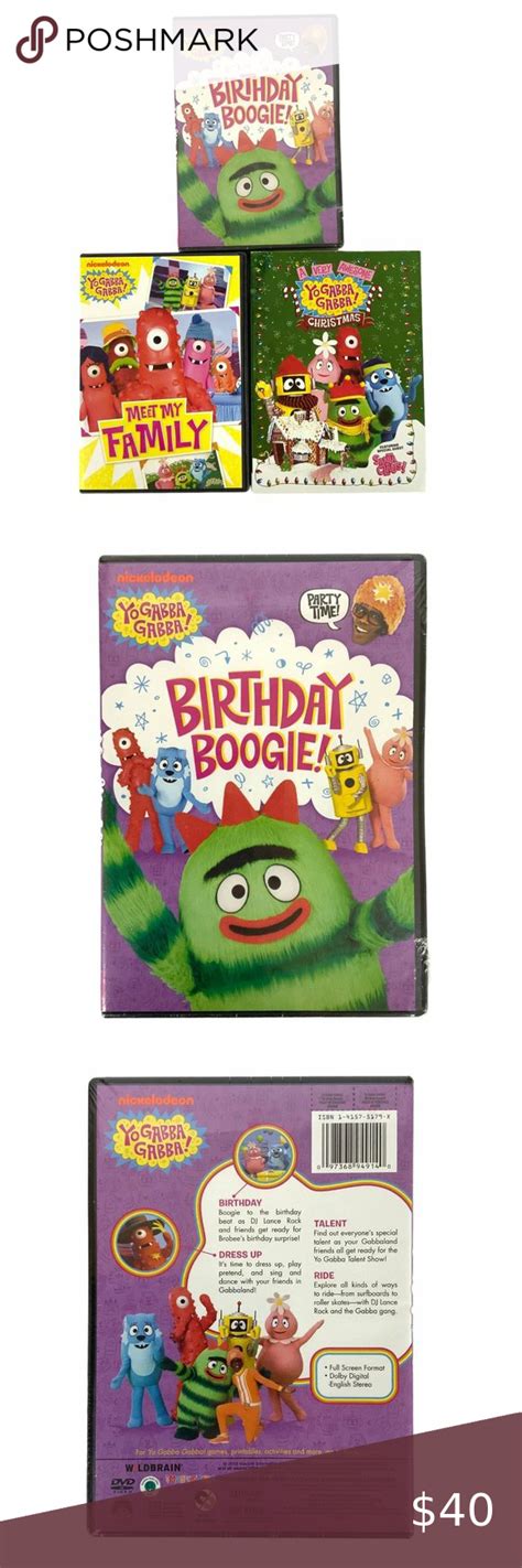 Yo Gabba Gabba 3 DVDs Awesome Christmas Birthday Boogie My Family Nickelodeon | Nickelodeon ...