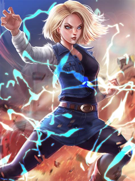 Android 18 Fan art by victter-le-fou on DeviantArt