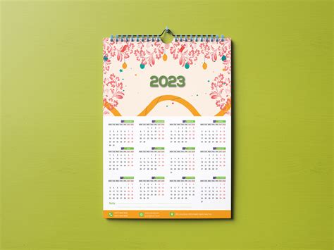 calendar design on Behance